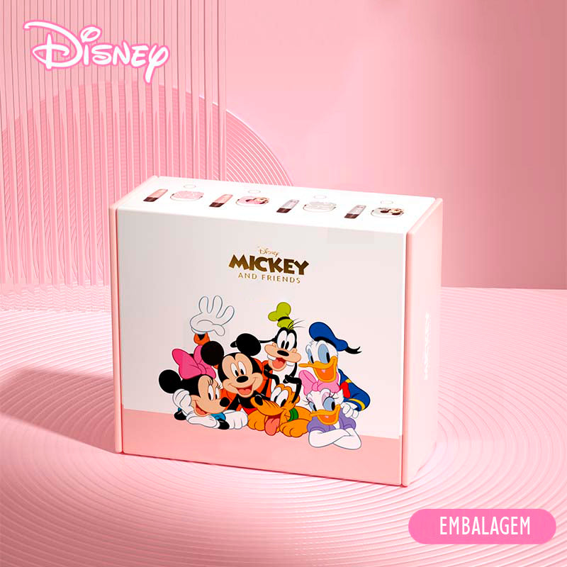 Microfone Karaokê e Mini Speaker Mickey Minnie Disney