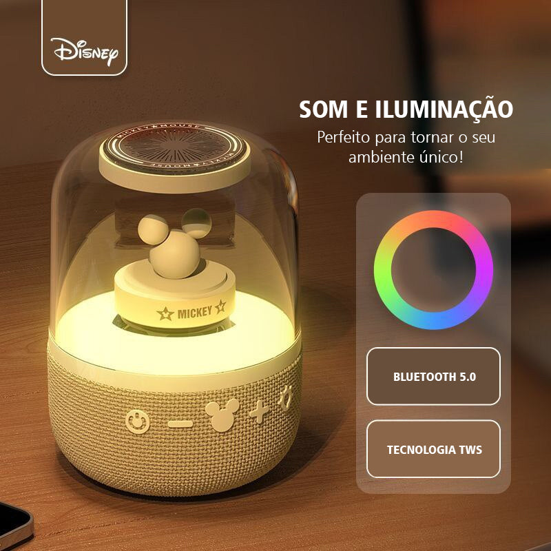 Mini Altavoz Subwoofer Luz Colores Mickey Bluetooth TWS Disney
