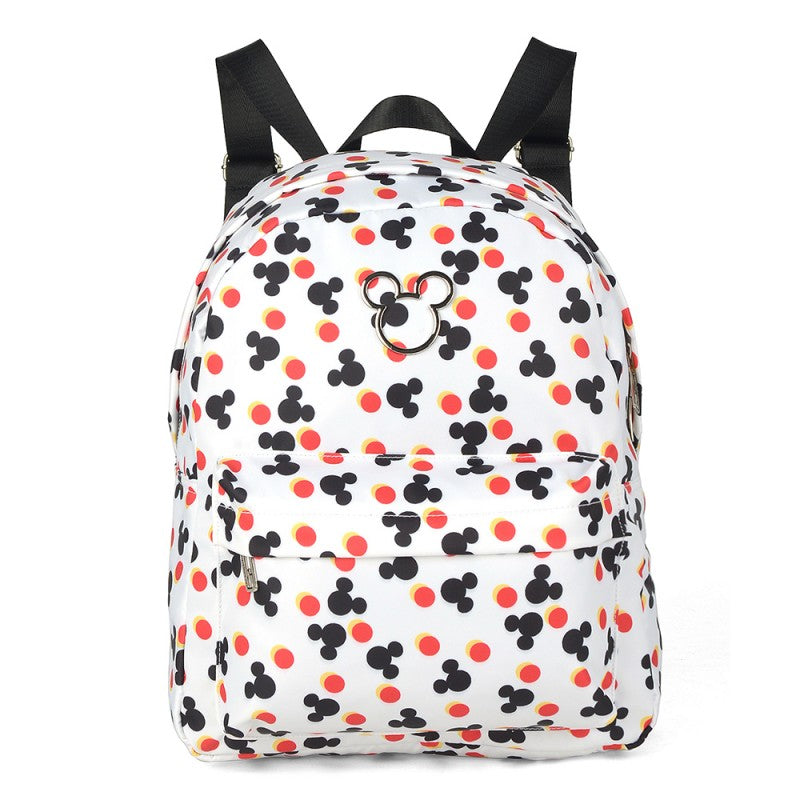 Mochila de Costas Feminina Mickey Head Gold Branco Disney