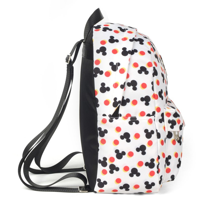 Mochila de Costas Feminina Mickey Head Gold Branco Disney