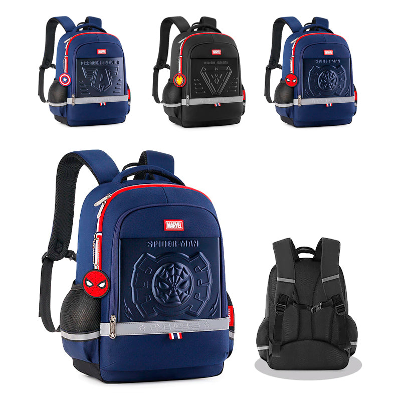 Mochila Escolar Infantil Ergonômica Costas Avengers Luxo Marvel