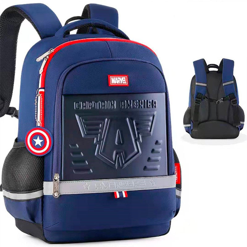 Mochila Escolar Infantil Ergonômica Costas Avengers Luxo Marvel