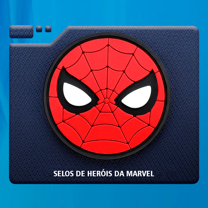 Mochila Escolar Infantil Ergonômica Costas Avengers Super Luxo Marvel