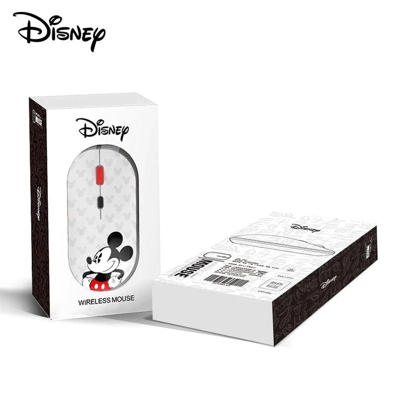 Mouse Sem Fio Mickey Disney Silencioso 1600 DPI Wireless 2.4G USB Bluetooth 5.0