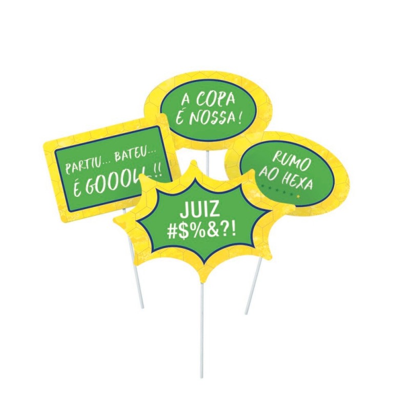 Funny Go Brazil Assorted Plaques - 8 units