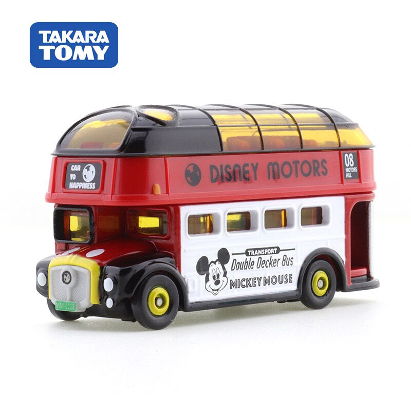 Ônibus Britânico Routmasters Mickey e Amigos Disney Motors Takara Tomy Colecionáveis