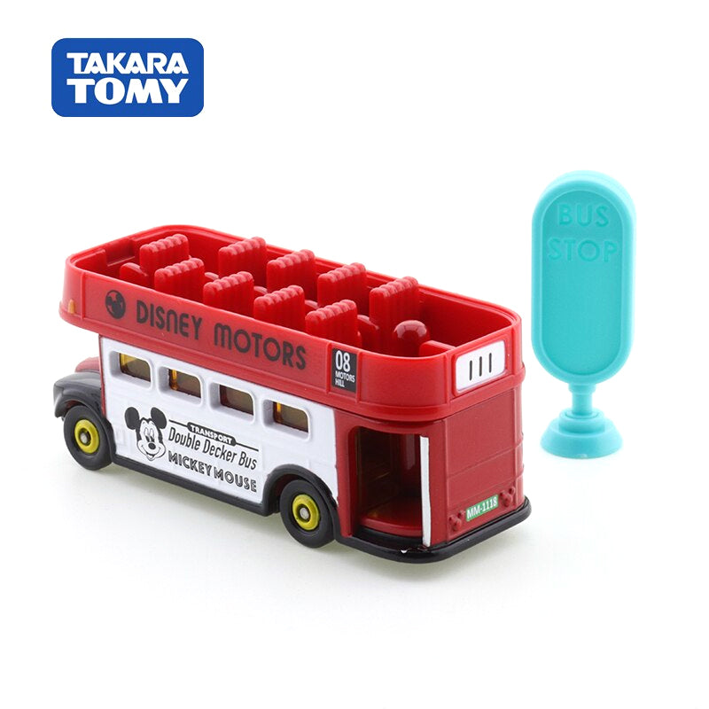 Ônibus Britânico Routmasters Mickey e Amigos Disney Motors Takara Tomy Colecionáveis