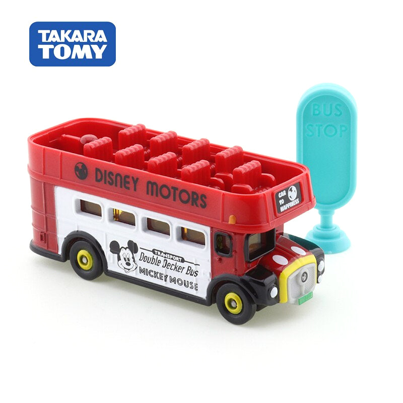 Ônibus Britânico Routmasters Mickey e Amigos Disney Motors Takara Tomy Colecionáveis