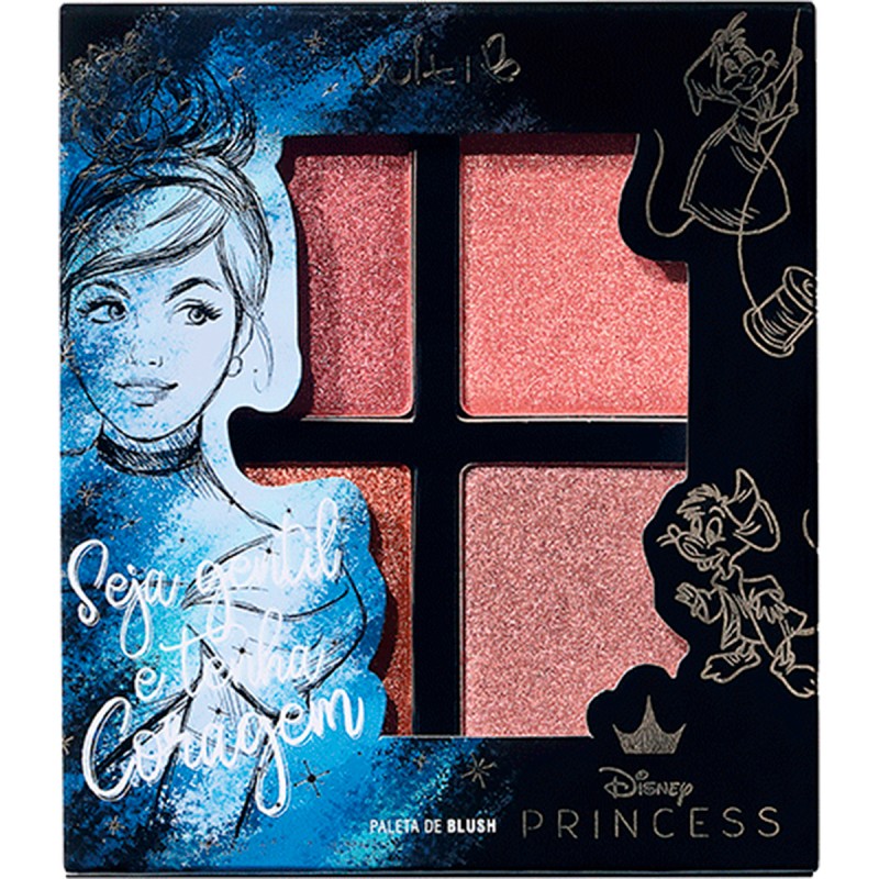 Paleta de Blush Pó Vult Princesa Cinderela Disney 14g