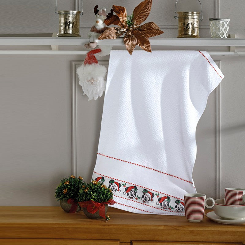 Mickey Mouse Cup Cloth for Embroidery Jacquard Christmas 45x70cm