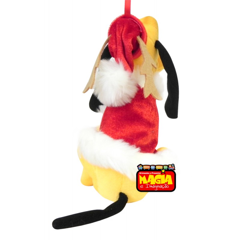 Pelúcia Natal Disney Pluto 20 cm