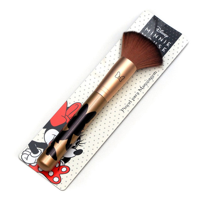 Pincel de Maquiagem Kabuki Minnie Mouse Dourado