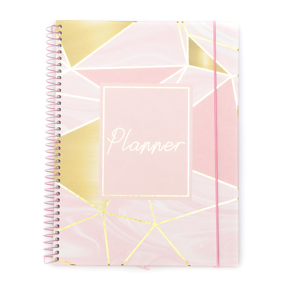 Caderno Planner Permanente Semanal 24x18 cm - Agenda Caderno Organização Escolar