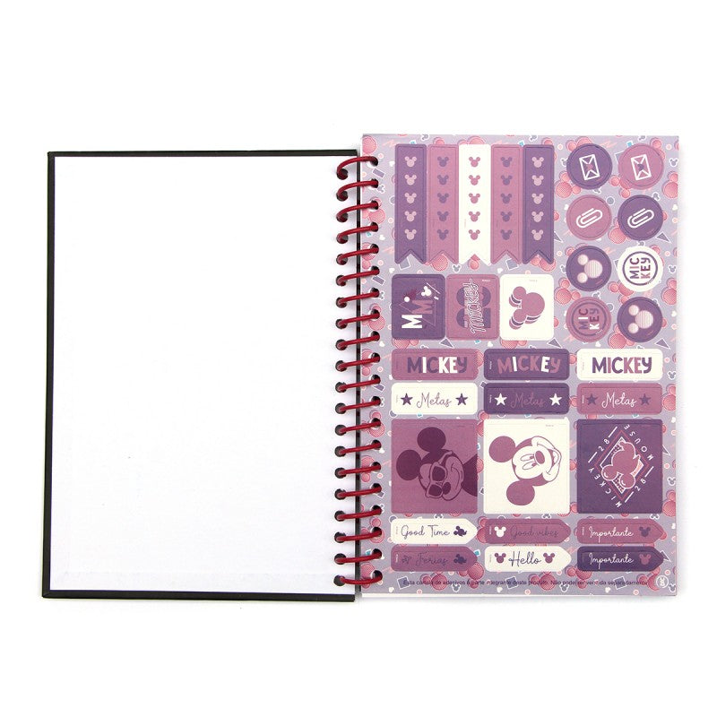 Planner Mickey Mouse Always on Vacay A5 96 Folhas Permanente Disney