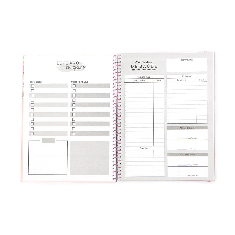 Cuaderno Planificador Semanal Permanente 24x18 cm - Calendario Organización Escolar Cuaderno