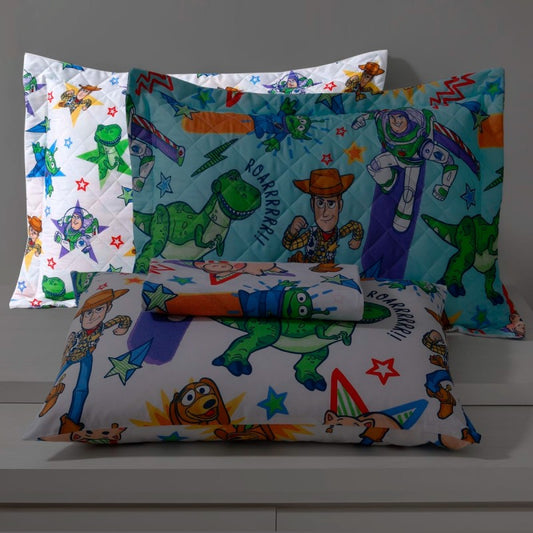Porta Travesseiro Matelado Toy Story Disney Branco