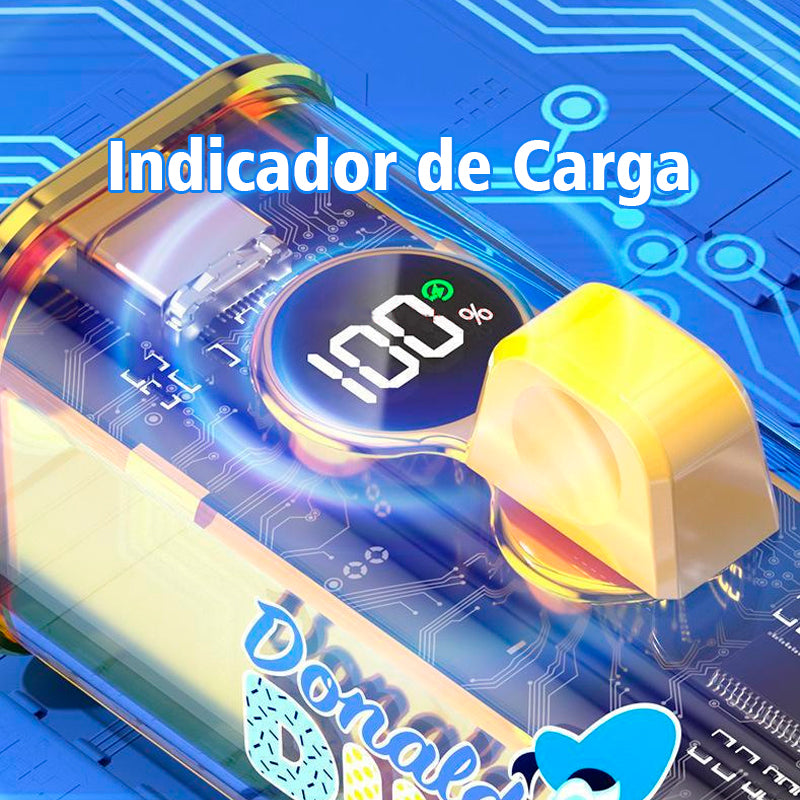 Power Bank Carregador Portátil 5000mah Mickey e Amigos Transparente Disney