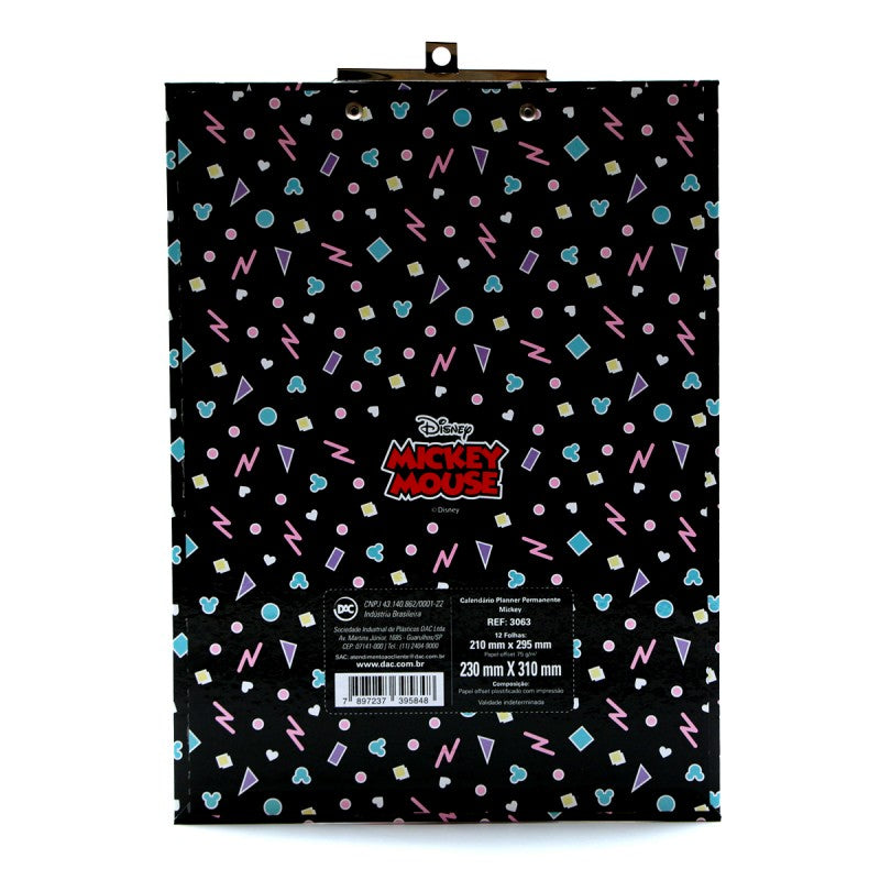 Clipboard with Mickey Mouse Planner - 12 Sheets