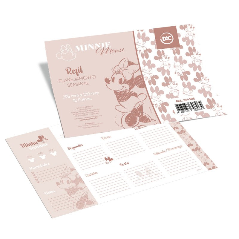 Portapapeles planificador semanal de Disney Minnie