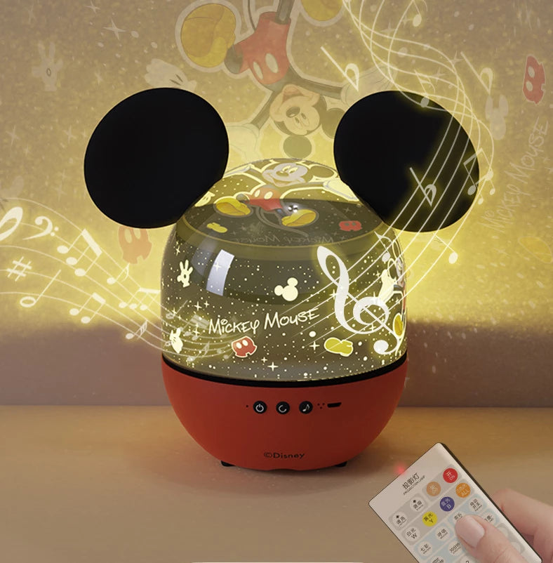 Projetor, Luminária e Caixa de Música Mickey e Minnie Disney