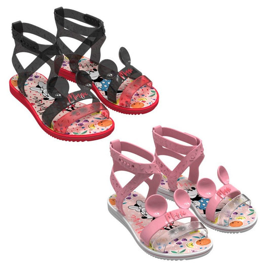 Sandália Infantil Gladiadora Minnie Mouse Disney