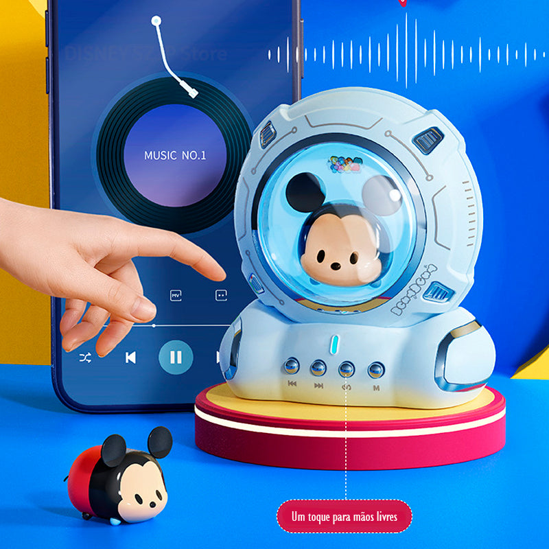 Speaker Portátil Cápsula Espacial Subwoofer Bluetooth Disney