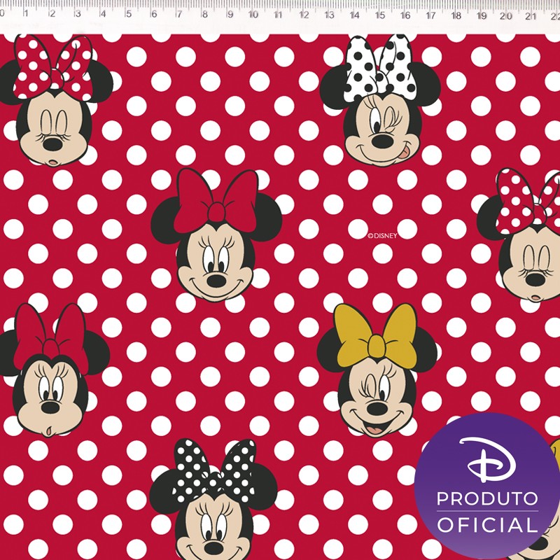 Tricolina Minnie Humor Tela