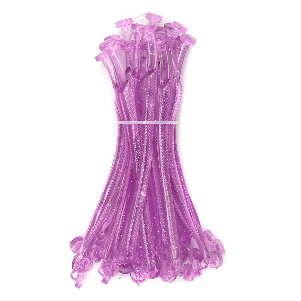 Strap Strap Strap Slipper Slim Feminine Lilac Glitter