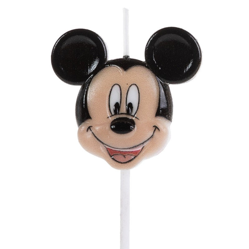 Vela Mickey Clase Fiesta Cumpleaños Coloreada
