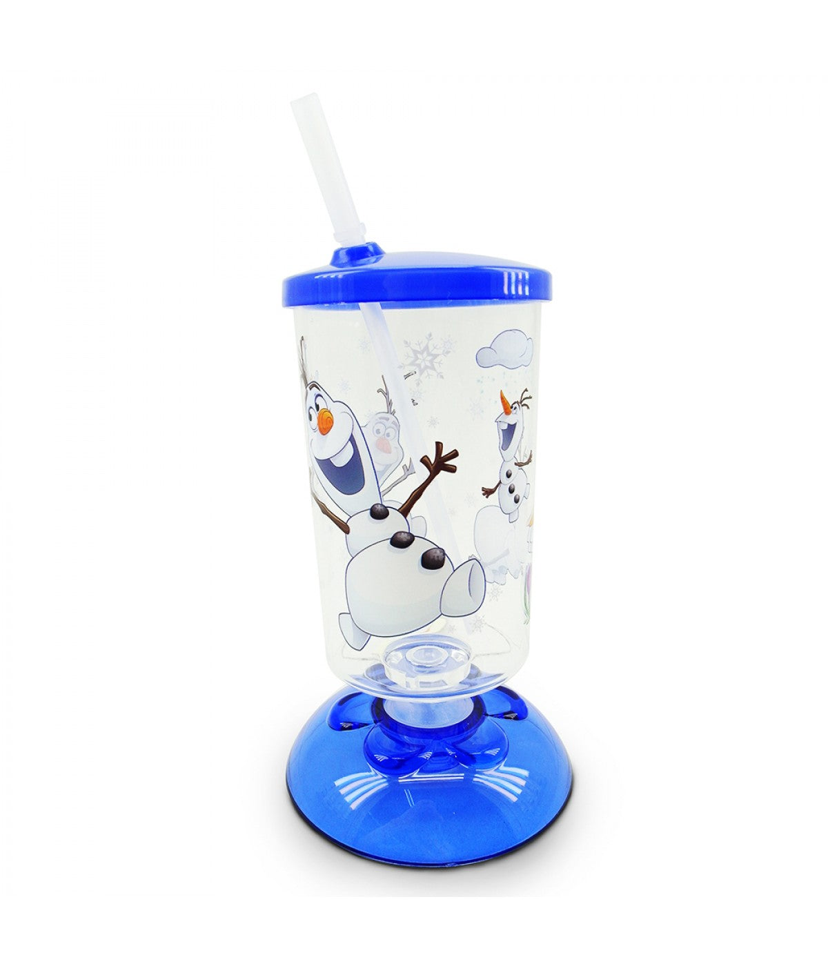 Copo Infantil Acrílico Base Inclinável Olaf Frozen Disney