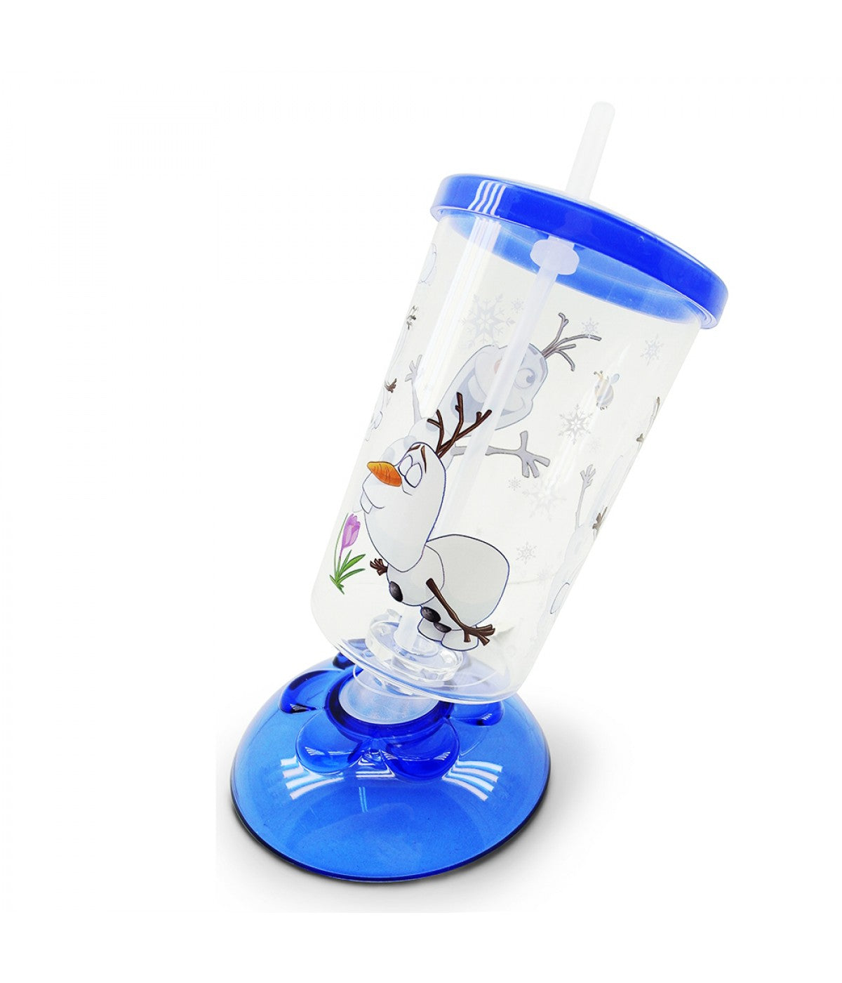 Copo Infantil Acrílico Base Inclinável Olaf Frozen Disney