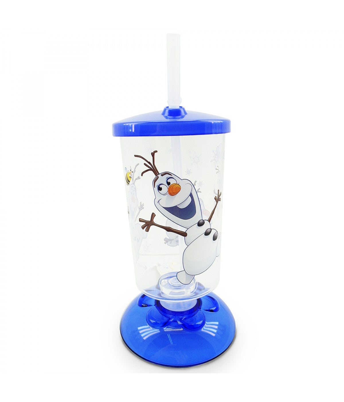 Copo Infantil Acrílico Base Inclinável Olaf Frozen Disney