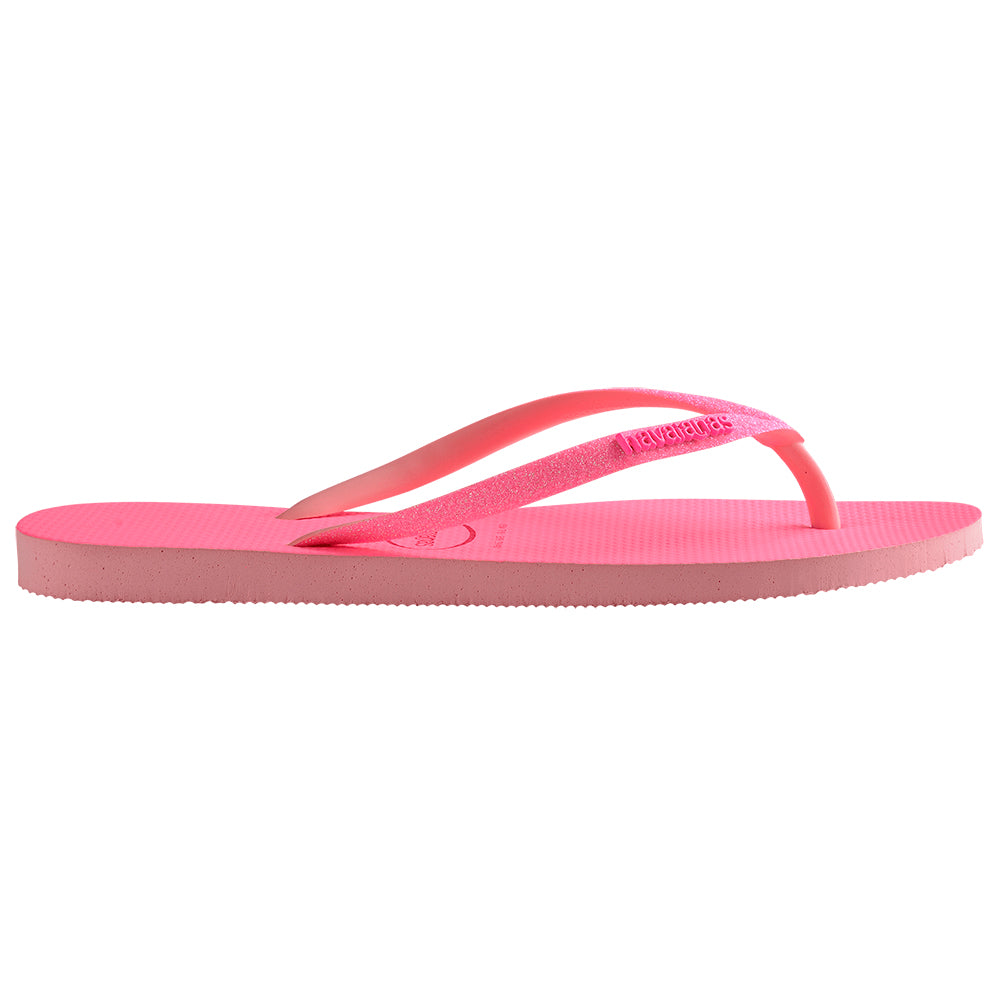 Havaianas Women's Slipper Slim Glitter Neon Pink Macaron