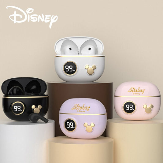 Mickey Disney Gold TWS Bluetooth 5.2 Wireless Headphones