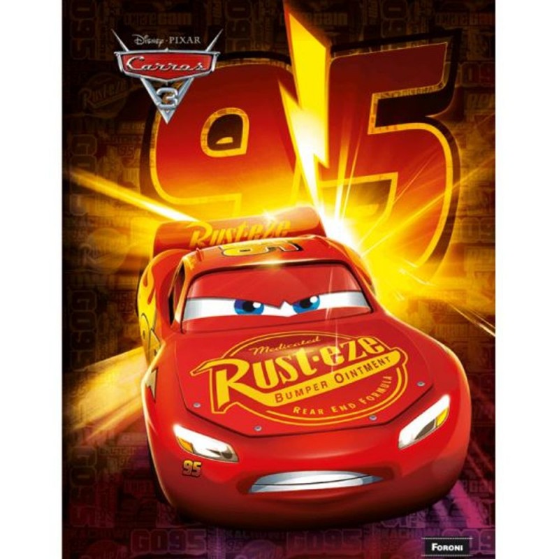 Cuaderno Rústica Tapa Dura Top 1/4 Cars McQueen 95 Disney 20 x 14 cm - 96 Hojas