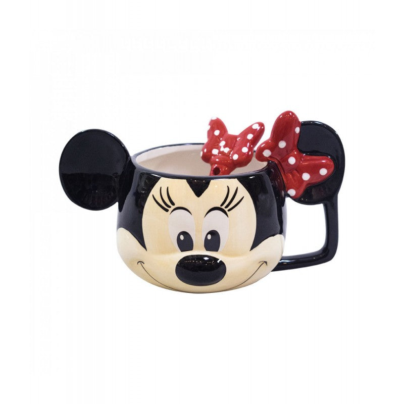 Taza de dibujos animados de cabeza de Minnie de Disney