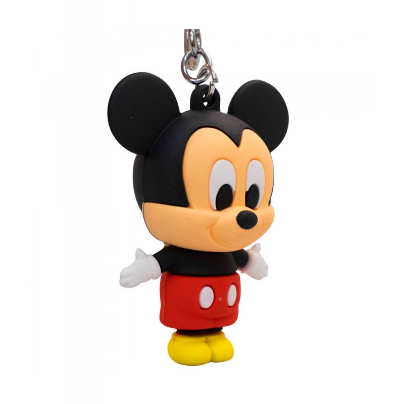 Chaveiro Mickey Mouse Abraço Silicone 3D