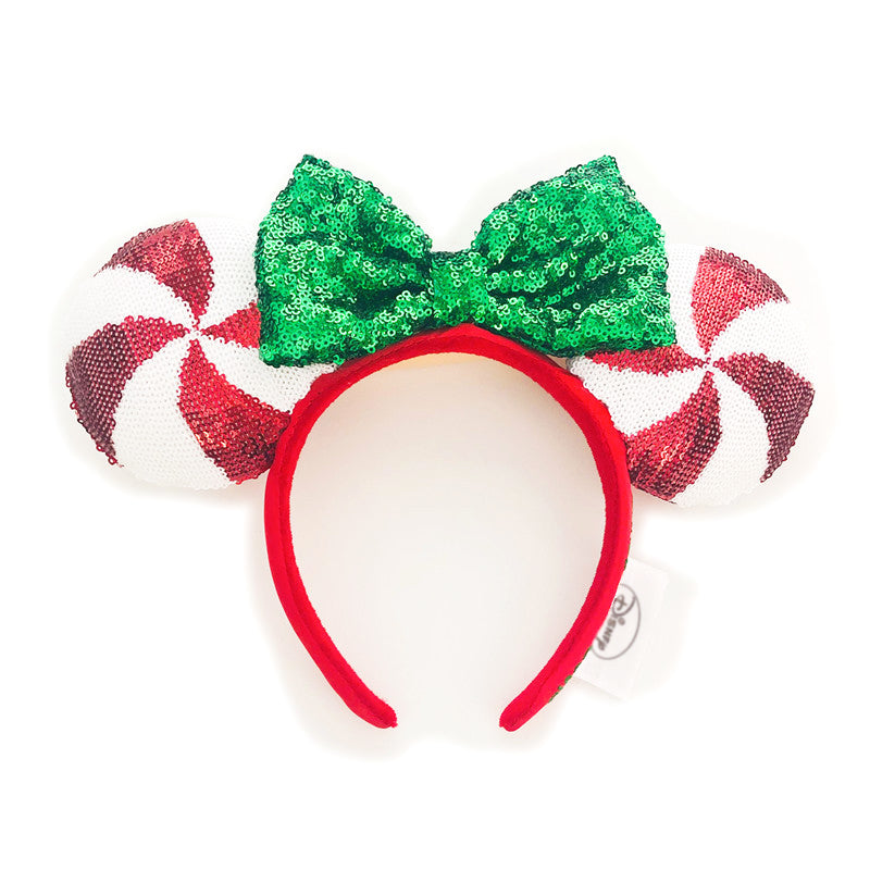 Tiara Minnie Luxo Candy Vermelho Branco Disney