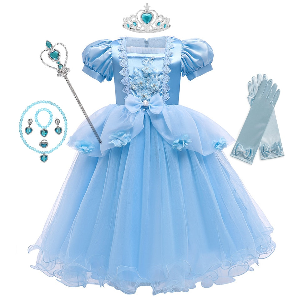 Fantasia Infantil Cinderela Luxo Cosplay