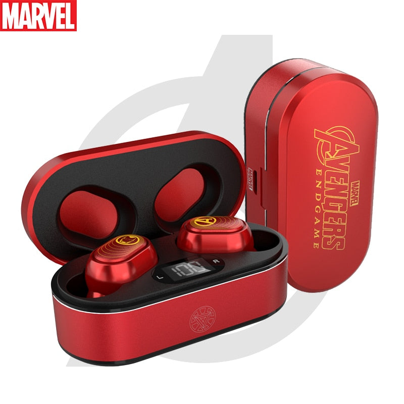 Fones de Ouvido Avengers Marvel TWS Bluetooth 5.0 Sem Fios