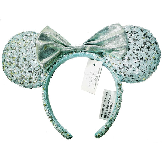 Tiara Minnie Luxo Verde Sereia Disney