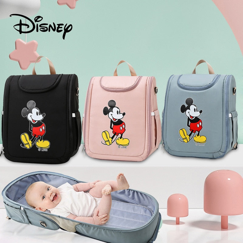 Mochila de maternidad para bebé con cambiador portátil Mickey Disney