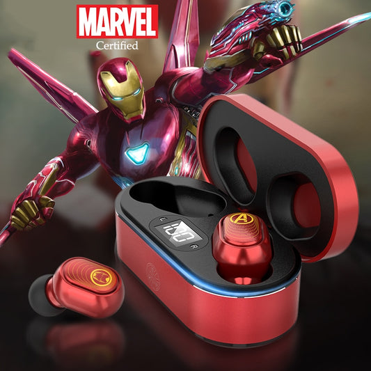 Fones de Ouvido Avengers Marvel TWS Bluetooth 5.0 Sem Fios