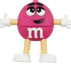 Memoria USB 2.0 de M&M de la pluma 4GB 8GB 16GB 32GB 64GB 128G 256GB