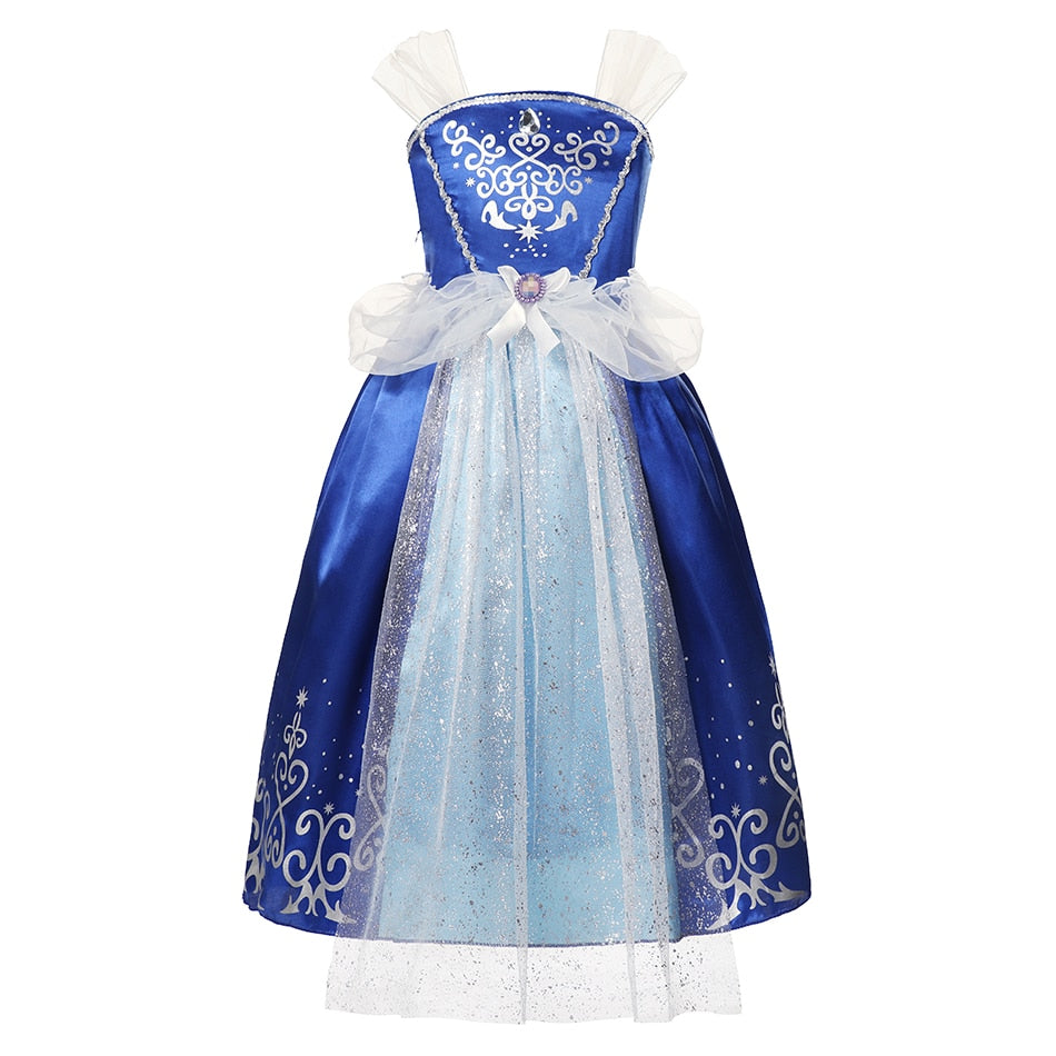 Fantasia Cinderela Infantil Cosplay Standard 01