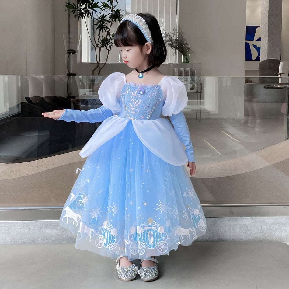 Fantasia Infantil Cinderela Premium Cosplay