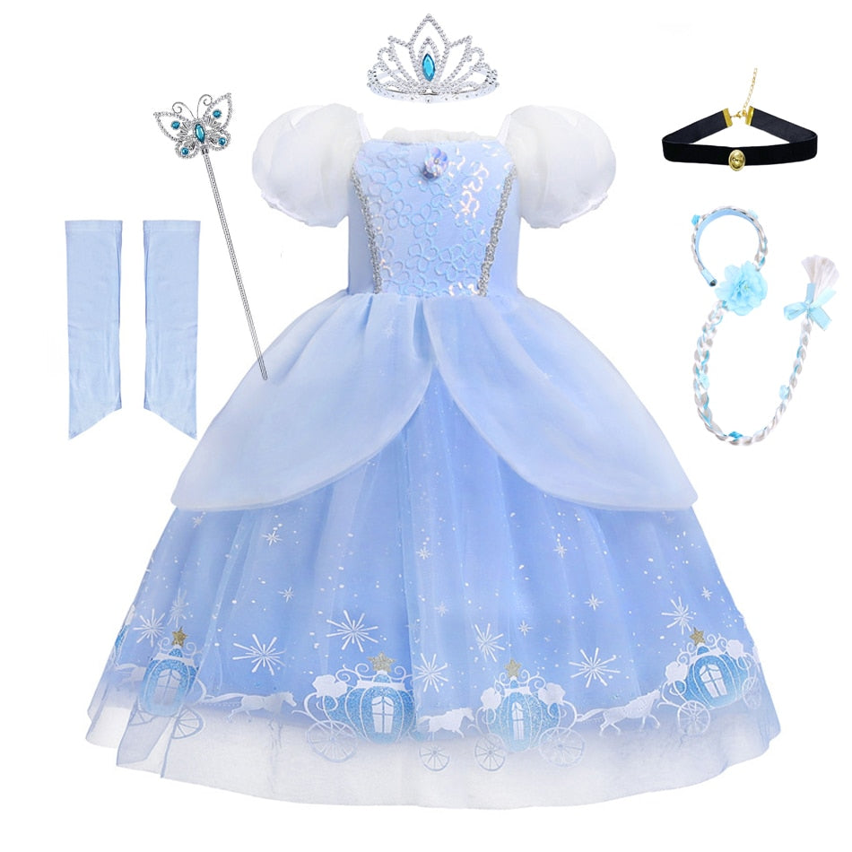 Cinderella Premium Cosplay Children's Costume
