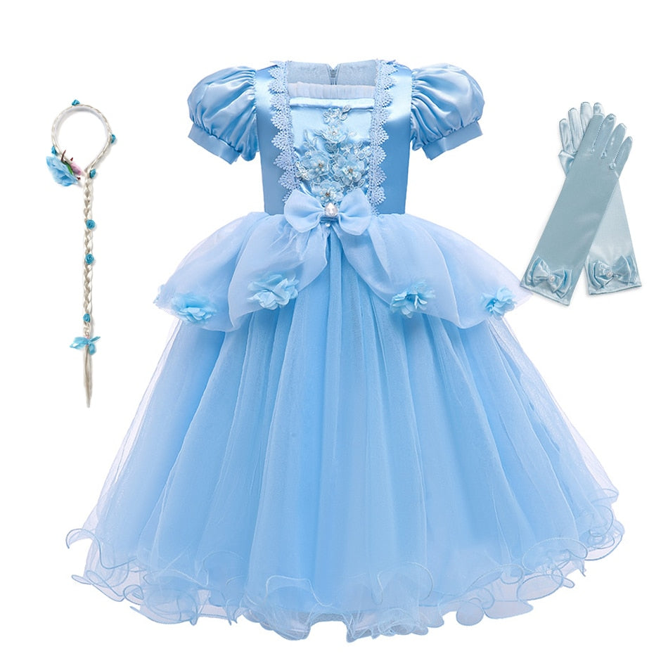 Fantasia Infantil Cinderela Luxo Cosplay