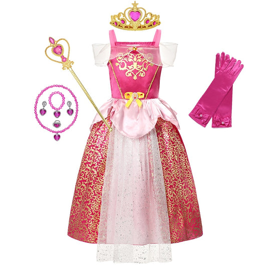 Fantasia Aurora Infantil Cosplay Standard 01