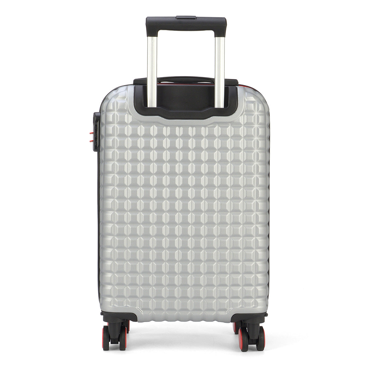 Mickey Maple Embossed Travel Suitcase Silver